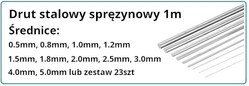 Drut stalowy sprężynowy