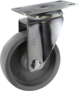 TOOLCRAFT TO-5137935 Kółko obrotowe PP 100 mm z płytką montażową  Maksymalne obciążenie: 125 kg