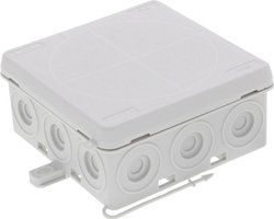 Skrzynka przyłączeniowa Wiska KA 012 LG, IP55, (D x S x W) 86 x 86 x 41 mm, szaro-biały (ral 7035), 1 szt.