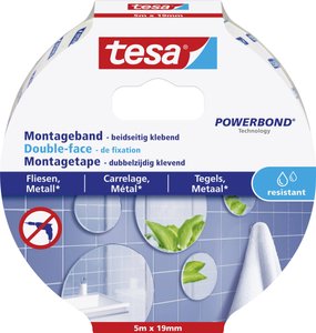 Taśma montażowa tesa tesa® Powerbond 77745-00000-00 TILES (D x S) 5 m x 19 mm 5 m 1 szt.
