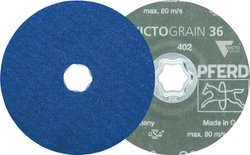 Tarcza fibrowa COMBICLICK Ø 115 mm VICTOGRAIN-COOL 36 do stali i stali nierdzewnej Tarcza ścierna PFERD CC-FS 115 VICTOGRAIN-COOL 36 64111536 25 szt.