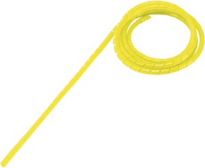 Wąż spiralny TRU COMPONENTS WB-0203, 2 do 25 mm, żółty, 5 m