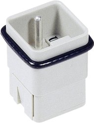 Wstawka pinowa męska Harting Han® Q 7/0-M 09 12 007 3001, seria Han® Q, 7 + PE, 1 szt.