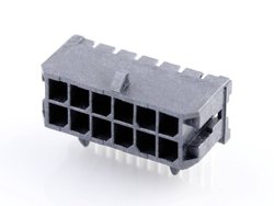 Listwa kołkowa, męska, do wbudowania, standardowa Molex MOL Power & Signal Sol. 430451200, piny: 12, 8.5 A, 1 szt.