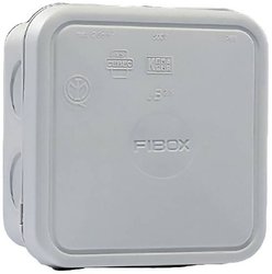 Skrzynka przyłączeniowa Fibox JB 2,5 G, IP65, (D x S x W) 90 x 90 x 49 mm, szary (ral 7035), 1 szt.
