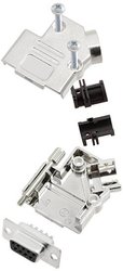 Zestaw listew żeńskich D-Sub TRU COMPONENTS TCD45PKM09DBSK 7709468, rzędy: 2, styki: 9, 45 °, 1 szt.