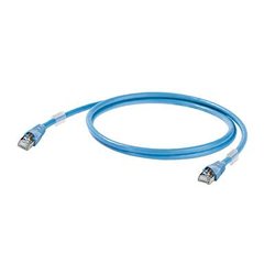 Kabel LAN Weidmüller 1165900002, 1 szt., RJ45, CAT 6a, S/FTP, 0.20 m, niebieski