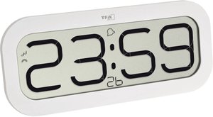 TFA Dostmann 60.4514.02 Sterowany radiowo Zegar ścienny 28 mm x 321 mm x 140 mm  biały