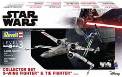 Zestaw Science Fiction do sklejania Revell Collector Set X-Wing Fighter + TIE Fighter 06054 1:57, 1:65