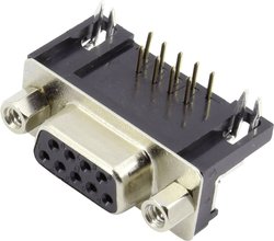 Listwa żeńska D-Sub TRU COMPONENTS TC-6648088, rzędy: 2, styki: 15, 90 °, 1 szt.