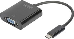 Przejściówka, adapter USB, VGA Digitus DA-70853 DA-70853, [1x złącze męskie USB-C - 1x złącze żeńskie VGA]