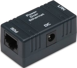 Gniazdo ścienne DIGITUS Professional Passive PoE, 1x RJ45, 1x DC, 1x PoE na wtyk DC 5,5mm Digitus DN-95002 Injektor PoE 10 / 100 MBit/s Pasywny