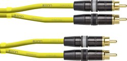 Kabel połączeniowy Cordial CEON DJ RCA 0.6 Y [1x złącze męskie RCA/cinch - 1x złącze męskie RCA/cinch] 0.60 m