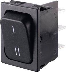 Przełącznik Marquardt 1834.3309, 250 V/AC, 6 A, 2 x wł/wł, IP40, zatrzask, 1 szt.
