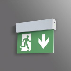 Oświetlenie awaryjne L-LUX STANDARD, montaż ścienny, montaż na ścianie, konstrukcja Oznacznie drogi ewakuacyjnej B-Safety BR 558 030