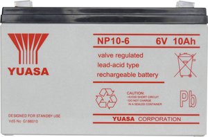 Akumulator ołowiowy Yuasa NP10-6 NP10/6, AGM, 6 V, 10 Ah