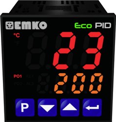 Termostat Emko ecoPID.4.5.1R.S.485 Pt100, J, K, R, S, T, L -199 do +999 °C Przekaźnik 5 A, SSR (D x S x W) 90 x 48 x 48 mm