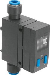 Czujnik przepływu FESTO SFAB-600U-WQ10-2SV-M12 565404, 15 - 30 V/DC, 1 szt.