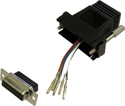 Adapter BKL Electronic 10121113 złącze żeńskie D-SUB 15-pin - złącze żeńskie RJ12
