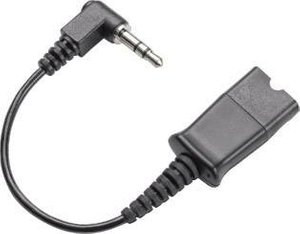 Kabel do telefonów komórkowych Plantronics 38324-01, czarny Adapter zestawu słuchawkowego Plantronics 38324-01