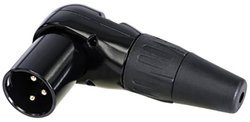 Złącze męskie XLR Rean AV RC3MR-B RC3MR-B, złącze męskie kątowe, 1 szt.