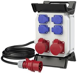 Przenośna rozdzielnica z tworzywa sztucznego Schwaz Tablica rozdzielcza PCE 9014010, 400V, 16A, IP54