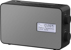 Panasonic RF-D30BTEG-K radio cyfrowe z Bluetooth (DAB+, FM, zasilanie sieciowe i bateryjne, ochrona przed wodą rozbryzgową, AUX, funkcja budzenia, minutnik kuchenny), czarny Radio kuchenne Panasonic RF-D30BTEG-K DAB+, UKW funkcja budzika, ochrona przeciwb