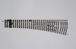 Tor Piko WL, system A, 55221, zwrotnica lewa, kąt 15°, skala H0