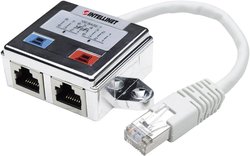 Przejściówka, adapter LAN RJ45 Intellinet  [1x złącze męskie RJ45 - 2x złącze żeńskie RJ45]