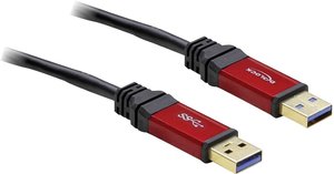 Kabel USB Delock, USB 3.2 Gen1 (USB 3.0), Złącze męskie USB-A, Złącze męskie USB-A, 2.00 m