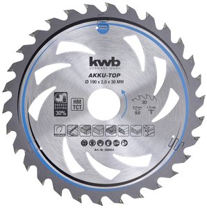 Tarcza tnąca z węglików spiekanych kwb  190 x 30 x 1.3 mm 1 szt.