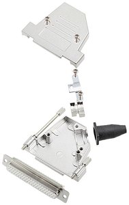 Zestaw listew żeńskich D-Sub encitech DTSL37-LJSRG-S-HDS62-W-K 6355-8043-14, rzędy: 3, styki: 62, 45 °, 1 szt.