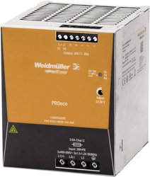 Zasilacz na szynę DIN Weidmüller PRO ECO3 480W 24V 20A 1469550000  12 V/DC 20 A 480 W Ilość wyjść:1 x