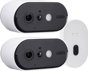 Zestaw monitorujący ABUS WLAN Akku Cam mit Basisstation 2er-Set PPIC90200, z 2 kamerami, 1920 x 1080 px