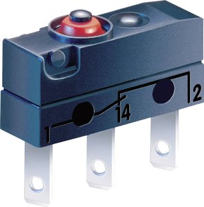 Mikroprzełącznik DC3C-L1AA 250 V/AC 0.1 A 1 x wł/(wł) ZF  chwilowy 1 szt.
