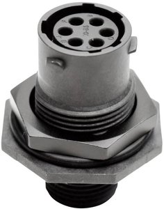 Złącze męskie okrągłe Amphenol RTS 7 10N 6S03, styki:6, 500 V, 16 A, 1 szt.
