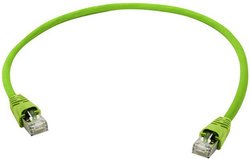 Kabel LAN Telegärtner L00005A0055, 1 szt., RJ45, CAT 6a, S/FTP, 10.00 m, zielony