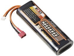 Zestaw baterii modelarskich Reely (LiIon) 7,4 V 4000 mAh liczba ogniw: 2 15 C twarda obudowa T-złącze Pakiet akumulatorów (LiIon) 7.4 V 4000 mAh 15 C Reely Hardcase System złączy T