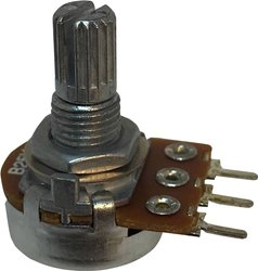 Potencjometr obrotowy 1-obrotowy mono 0.125 W Potentiometer Service RV16AF-20-15K-B10K 1 szt.