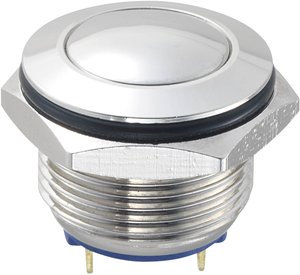 Przycisk wandaloodporny chwilowy TRU COMPONENTS GQ16B-10/J/N, 1 x wył/(wł), 1 szt.