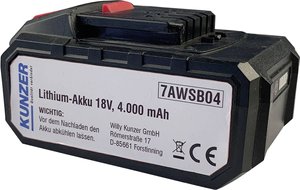 Akumulator do elektronarzędzi Kunzer 7AWSB04, Li-Ion, 4000 mAh, 18 V