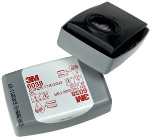 Filtr cząstek stałych z węglem aktywnym, P3R Filtr 3M 6038  20 szt.