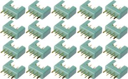 Złącze męskie akumulatora MPX Reely RE-6799056 pozłacane 20 szt.