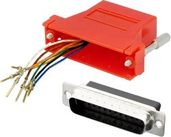 Adapter D-SUB encitech 2112-0131-13 złącze męskie D-SUB 25-pin - złącze żeńskie RJ45 8p8c