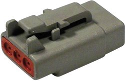 Złącze okrągłe TE Connectivity DTM 06-3 S, Ilość styków: 3, 1 szt.