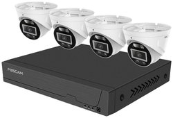 Foscam FNA108E-T4-2T FNA108E-T4-2T LAN IP-Zestaw monitorujący 8-kanałowy z 4 kamerami 3840 x 2160 px