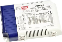 Mean Well LCM-60DA Sterownik LED  Stałonaprądowy 60 W 0.5 - 1.4 A 2 - 90 V/DC Ściemniacz, Układ PFC, Zabezpieczenie przed przeciążeniem 1 szt.
