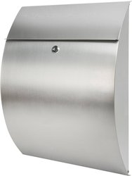 Skrzynka pocztowa Burg Wächter 38670 RIVIERA 3835 NI srebro stali szlachetnej z zamkiem kluczykowym