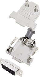 Zestaw listew żeńskich D-Sub encitech DTNT15-M-DBS-K 6355-0070-22, rzędy: 2, styki: 15, 180 °, 1 zest.