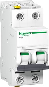 Schneider Electric A9F0 3210 Miniature circuit breaker 2P przerywacz prądu Wyłącznik automatyczny Schneider Electric A9F03210 A9F03210, 400 V, 10 A